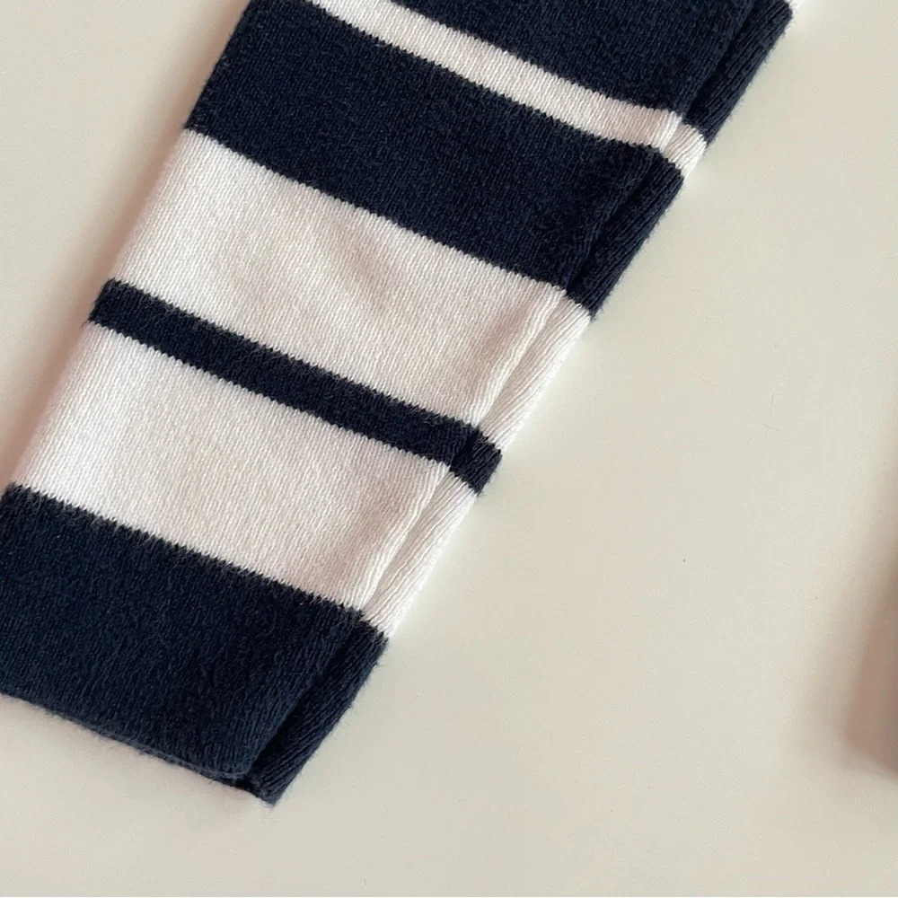 Tommy Hilfiger Stripe Cotton Sweater Navy White Size S Fall Winter Sailor - Picture 8 of 13